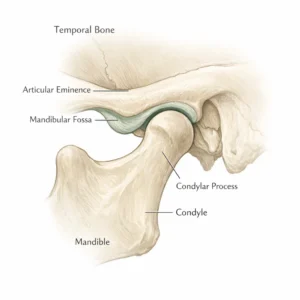 bony components of temporomandibular joint TMJ