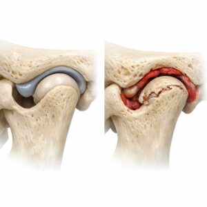 Severe temporomandibular joint degeneration as an indication for total TMJ replacement surgery